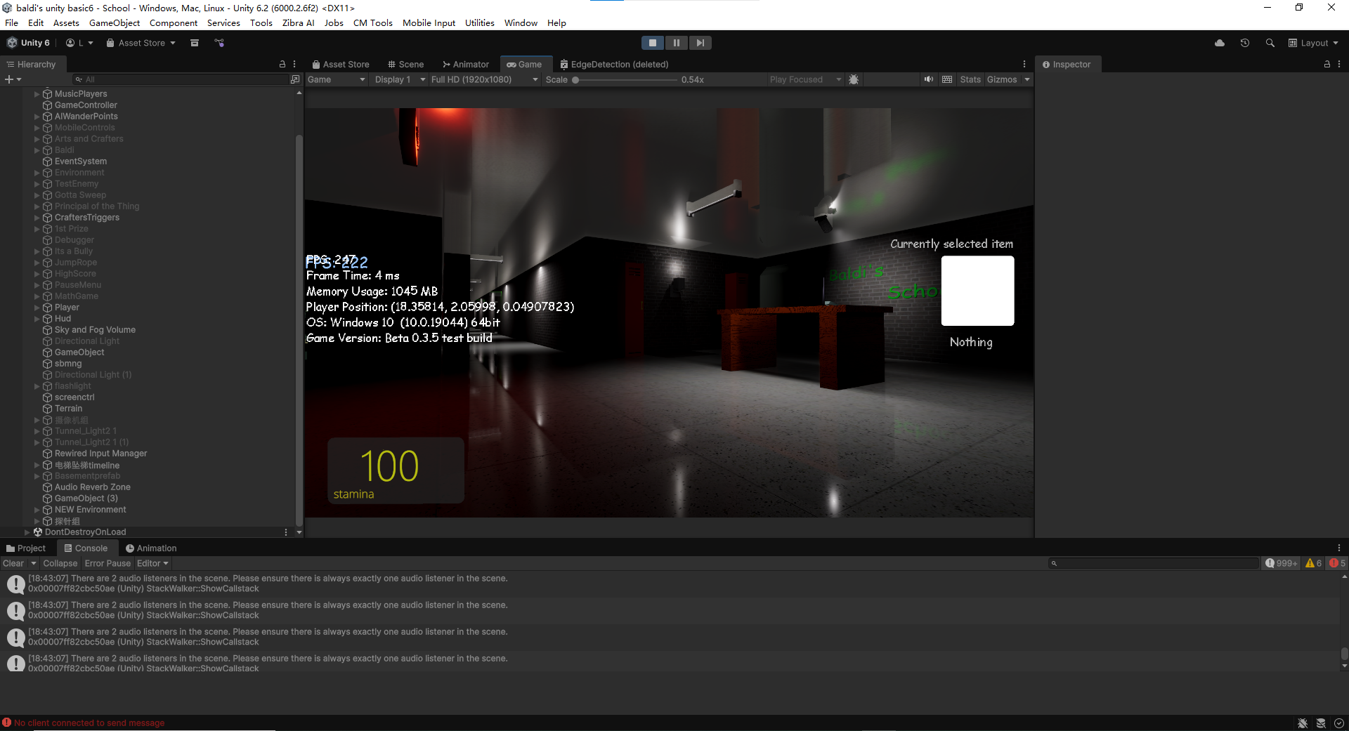 Baldi's Unity Basic 展示图